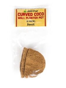 Josh’s Frogs Curved Coco Wall Planter Pot (2 pack)
