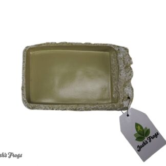 Josh's Frogs Stone Food Dish with Ramp (Medium)
