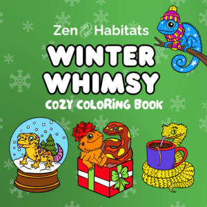 Winter Whimsy Cozy Reptile Coloring Book